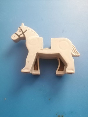 LEGO vintage horse Part 4493/73392 with movable head and printed bridle