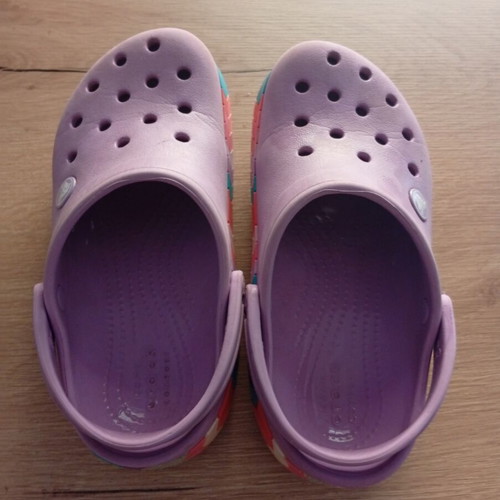 Crocs children's clogs like new, purple, size C13 (30-31)