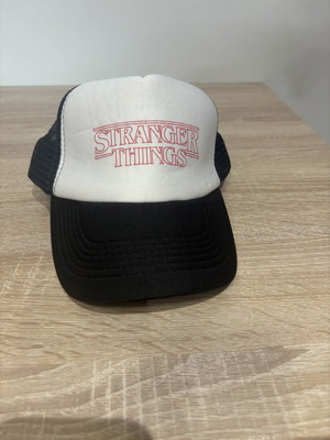 Stranger Things trucker cap, black and white
