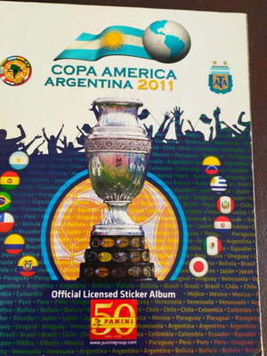Panini Copa America Argentina 2011 football sticker album used