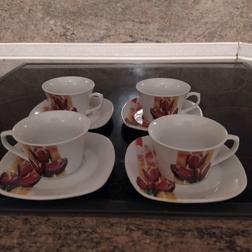 Coffee cups for Greek coffee like new, set of 4 pieces