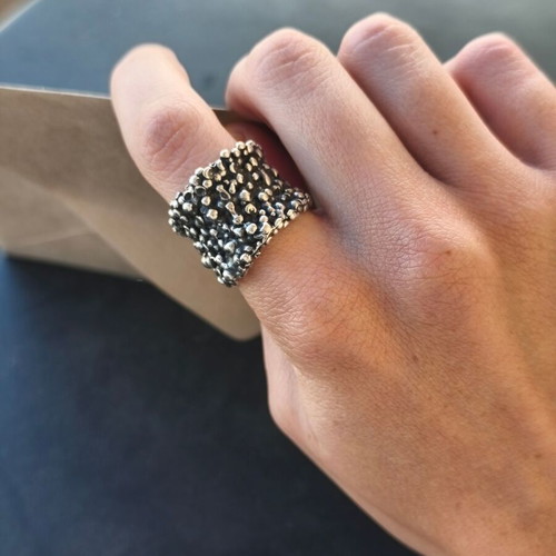 Handmade 925 silver solid ring like new