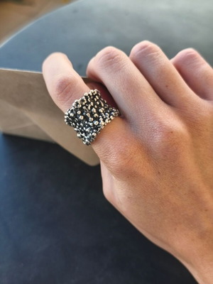 Handmade 925 silver solid ring like new