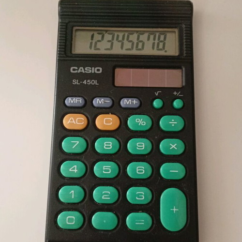 Casio calculator used, functional
