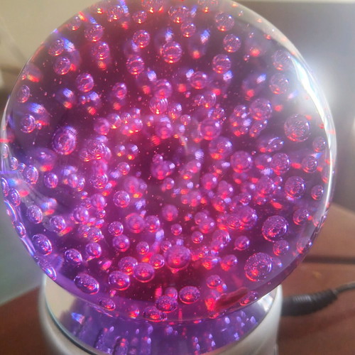 Decorative sphere new with lighting and base