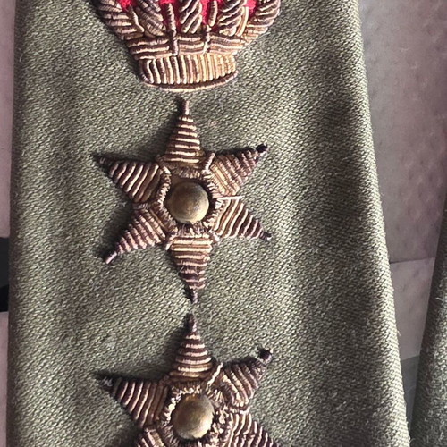 Greek Army Epaulets 1940 used, lieutenant colonel rank
