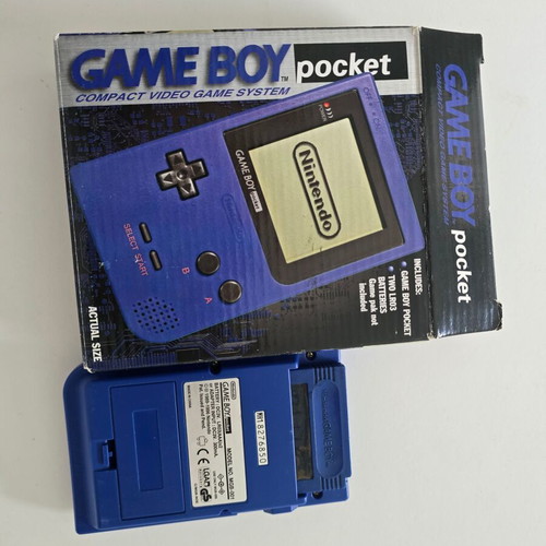 Game Boy Pocket μπλε μεταχειρισμένο με κουτί και εγχειρίδιο