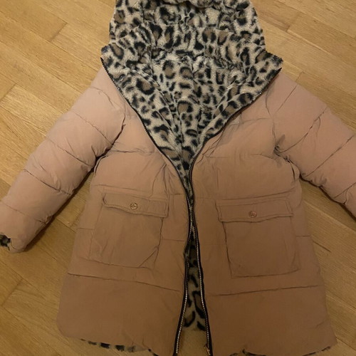 Allouette reversible jacket for girl 9 years, used, rose color, missing belt