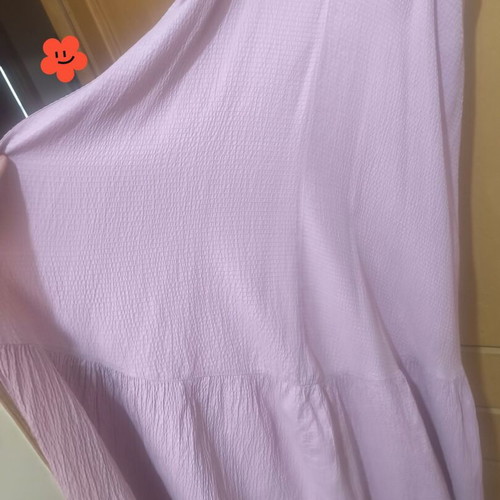 Zara pink midi dress with straps, size L