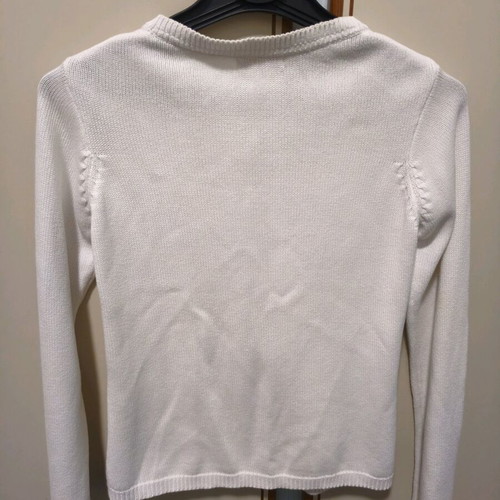 Girls' cardigan size S white, like new, for 12 years old