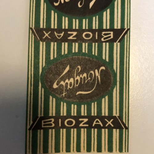 Nougat sweet label BIOZAX like new, small