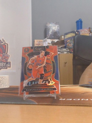 Ramunas Siskauskas 2025-26 Panini Select EuroLeague Concourse Orange/Red Prizm Parallel Card like new