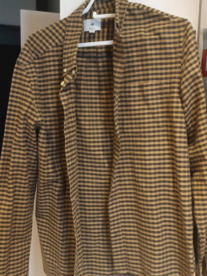 Αντρικό καρό πουκάμισο H&M σαν καινούργιο, μέγεθος Large, κίτρινο και μαύρο