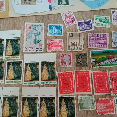 Vintage Stamp Collection from Abroad used, lot