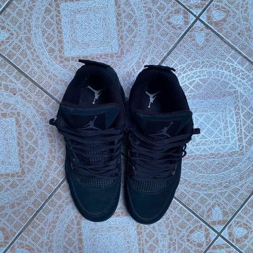 Jordan 4 Black Cats new, size 45, black casual shoes