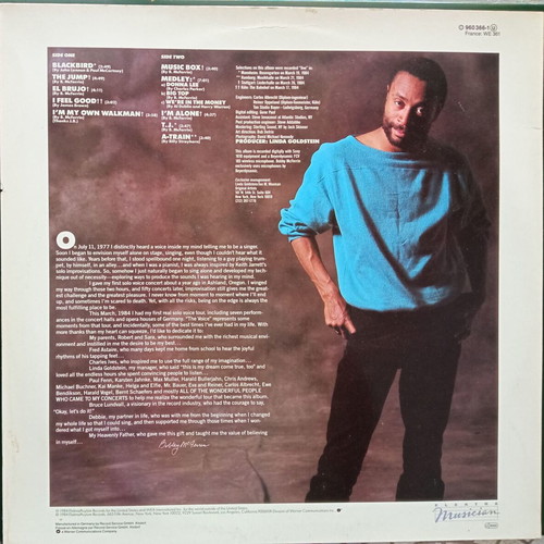 Bobby McFerrin The Voice vinyl like new, jazz