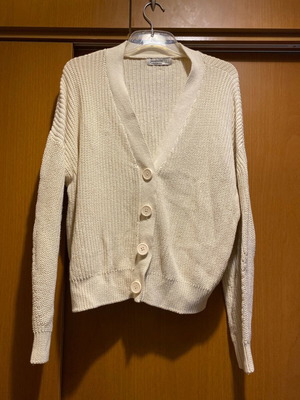 Stradivarius beige cardigan new, size S