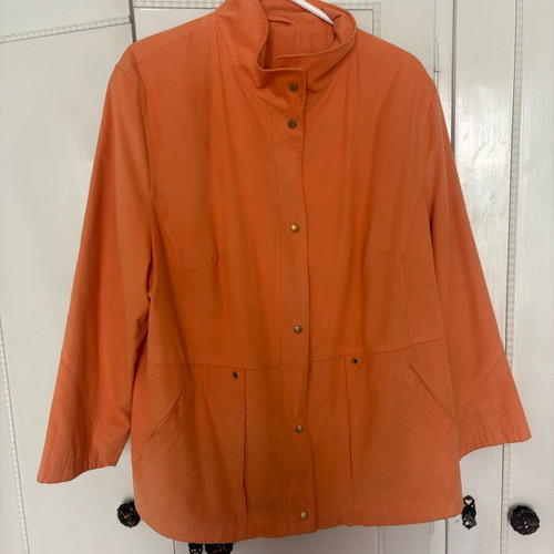 Pier Angelini jacket like new, size 4XL, orange