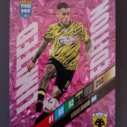 Sergio Araujo AEK Limited Edition Pink Parallel card like new