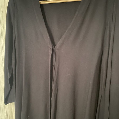 Philosophy black asymmetrical viscose blouse M/L