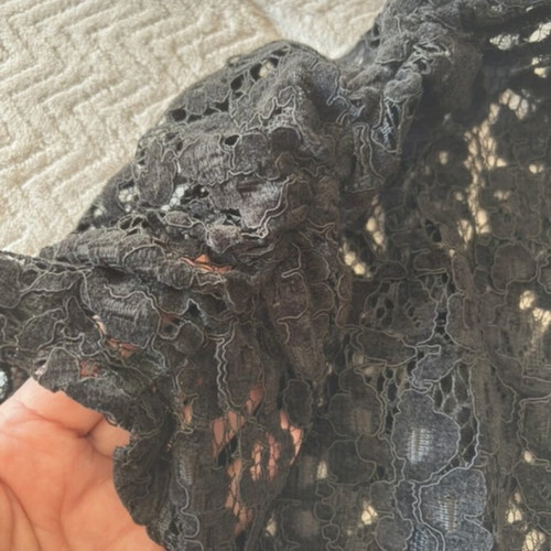 Anel lace blouse like new, black, size L