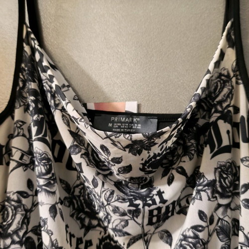 Mini black and white dress Primark like new, size L