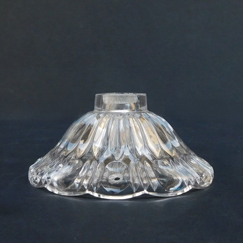 Crystal engraved chandelier part vintage in excellent condition, set of 7