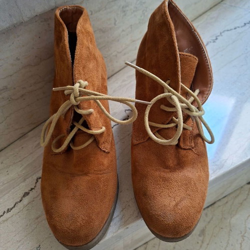 Women's ankle boots like new, brown, size 38