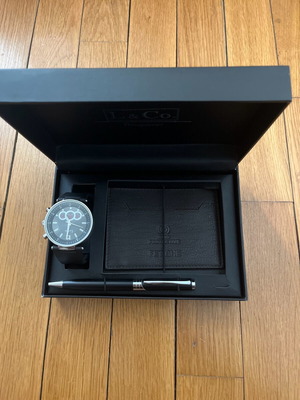 Σετ ρολόι, πορτοφόλι και πένα L & Co Timepieces αχρησιμοποίητο