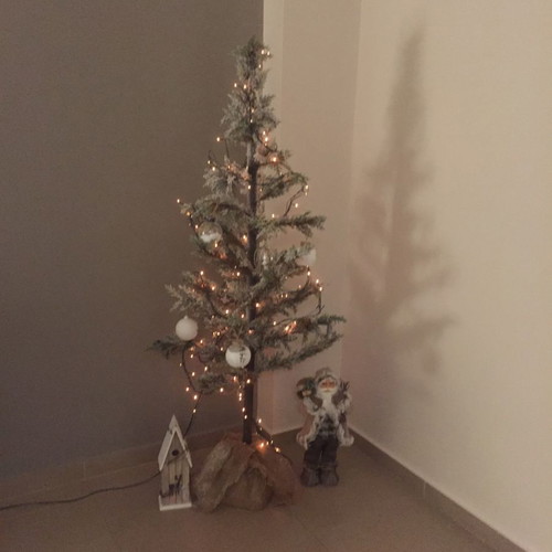 Christmas tree used, snowy 1.70m minimal without decorations