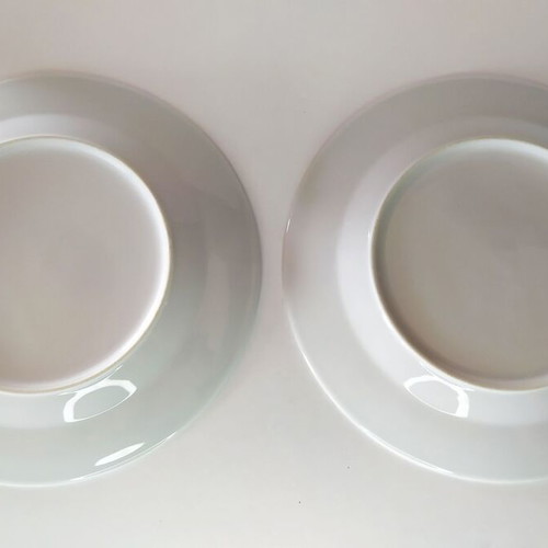 Shallow serving plates used, set of 2 with gift smaller shallow 19cm