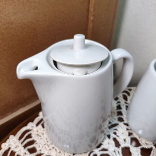 Set of 3 vintage Ionia Hellas porcelain milk jugs from 1970