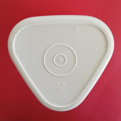 Tupperware vintage triangular cheese grater container used