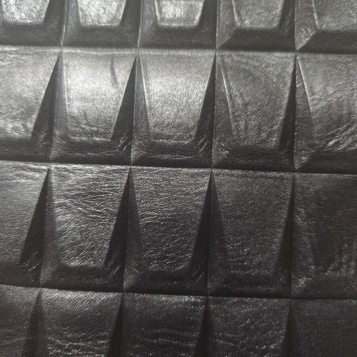 Calvin Klein Black Leather 3D Geometric Crossbody Messenger Bag like new