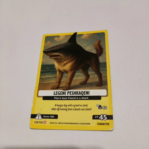 Italian Brainrot collectible card #120 like new