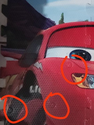 Παζλ δαπέδου Cars μεταχειρισμένο, 6 τεμάχια