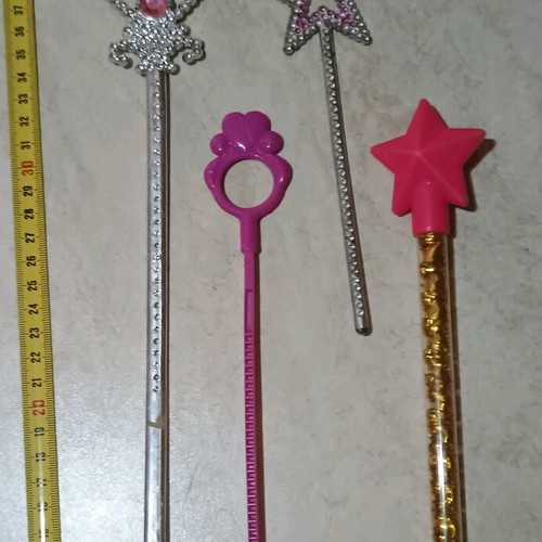 Set of 4 magic wands for cosplay like new