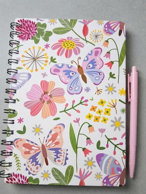Notebook set with pen and free bookmark, new