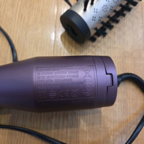 Babyliss Big Hair Dual Ceramic Electric Brush with Air & Rotating Head for Straightening and Curling