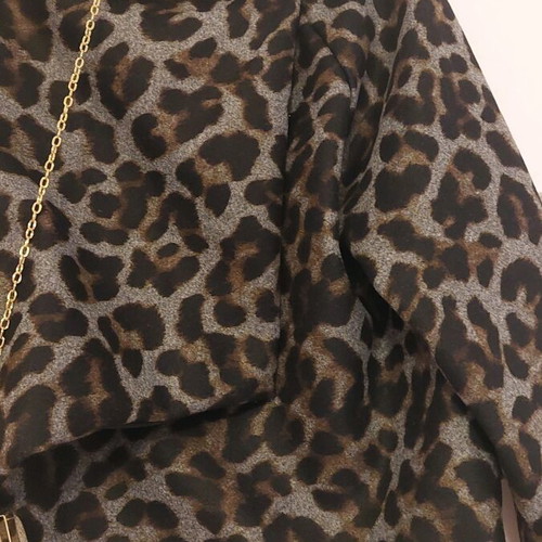 Animal print cardigan new, one size