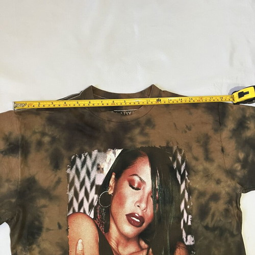 Aaliyah brown graphic T-shirt medium Y2K