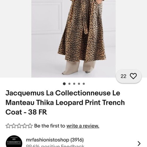 Jacquemus coat new, unworn, size M