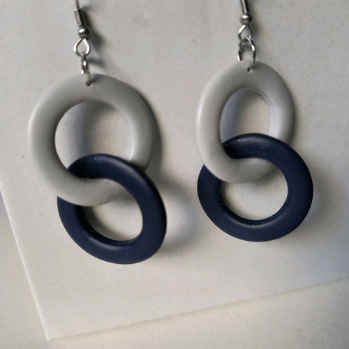 Handmade polymer clay dangle earrings new with stainless steel clasps