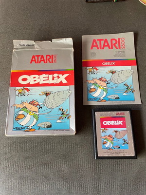 Obelix game for Atari 2600 used, complete in box