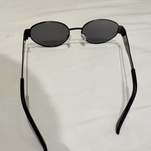 Black Oval Sunglasses Vintage 90s Style