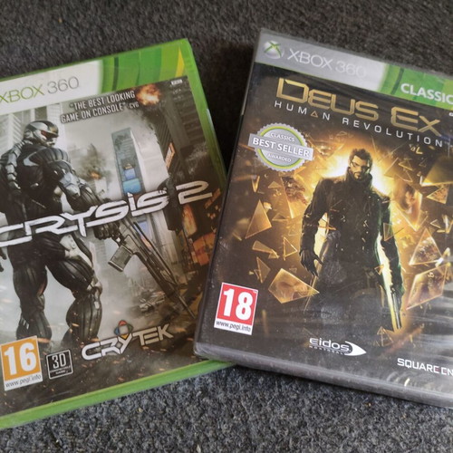 Xbox 360 game pack Rise of the Humans and Deus Ex new