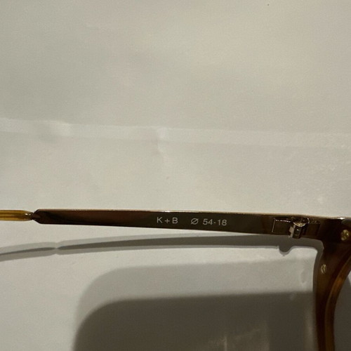 K+B 50596 Col. 04 caramel acetate eyeglasses with metal details new