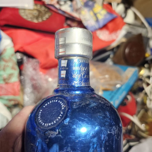Absolut vodka collectible bottle used