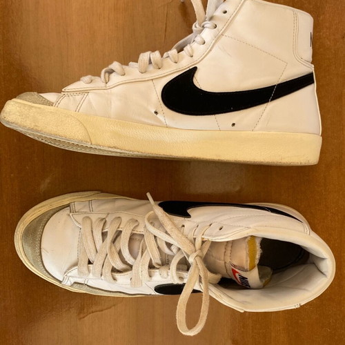 Nike Blazer Mid ’77 used, white-black, size 43