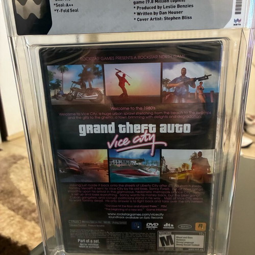 GTA Vice City PlayStation 2 New, sealed and graded 9.8